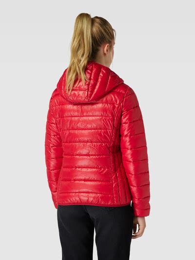 Qs Steppjacke Mit Kapuze Rot Online Kaufen