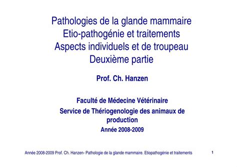 Pdf Pathologies De La Glande Mammaire Etio Pathog Nie Et Voir