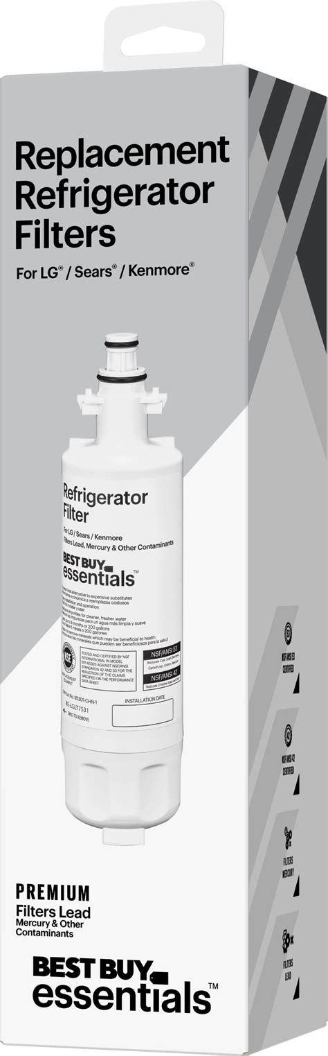 Best Buy Essentials NSF 42 53 Water Filter Replacement For Select LG