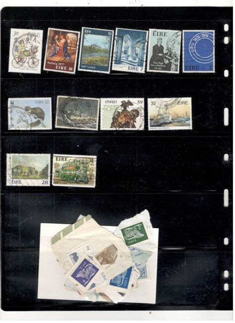 Ireland Collection On Stock Sheets Mint Used Europe Ireland Stamp