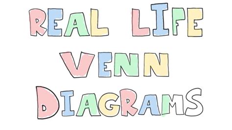 Real Life Venn Diagrams YouTube