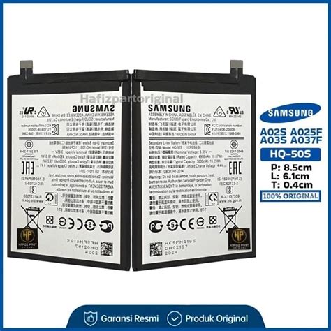 Jual Baterai Batre Batu Battery Samsung A S A S A F A F Hq S