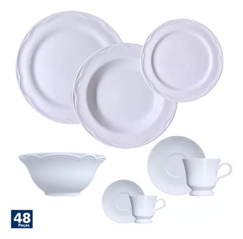 Jogo Jantar Chá Café Bowl Cottage Porcelana Germer 6 Pessoas