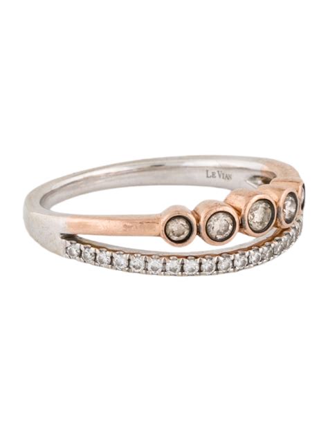 Le Vian 14K Double Diamond Band Ring - 14K Rose Gold Band, Rings