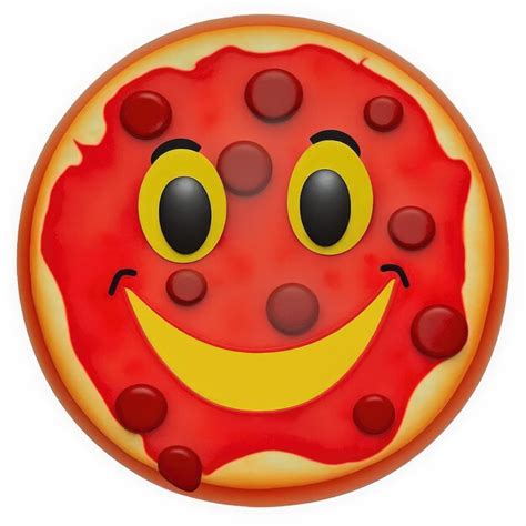 Premium AI Image | expressive emoticon face pizza emoji