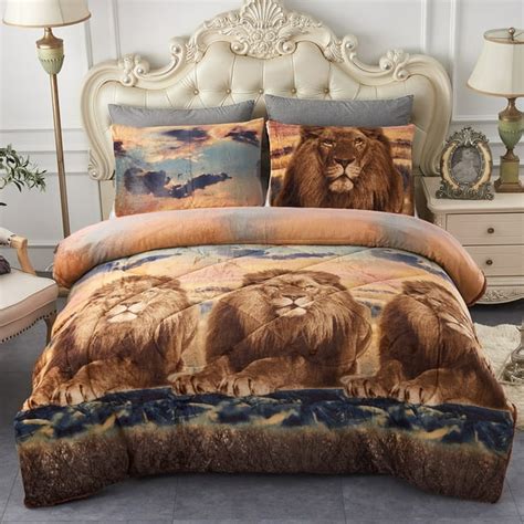 Jml 3 Piece Queen Sherpa Fleece Bed Blanket Winter Warm Heavy Blanket