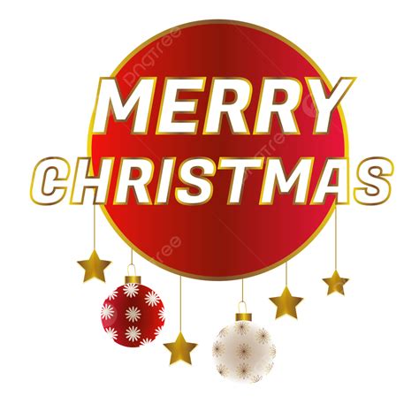 Wishing Merry Christmas With Red Circle Golden Border And Colorful