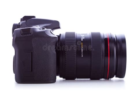 Side View of a Digital Photo Camera Stock Image - Image of photographic ...