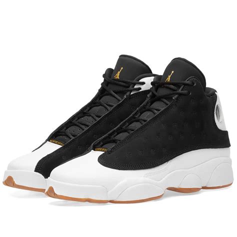 Air Jordan 13 Retro Gs Black Gold And White Gum Brown End Global