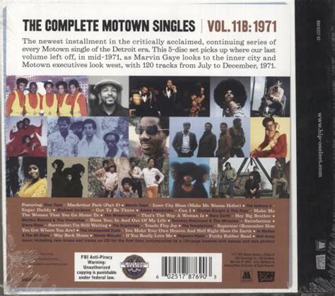 Tamla Motown The Complete Motown Singles Vol 11b 1971 Uk 5 Cd Album