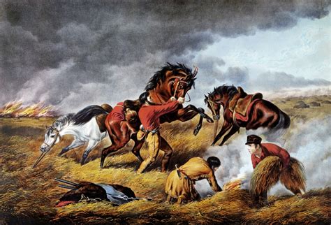 Frontiersman 1862 Nlife On The Prairie The Trappers Defense Fire