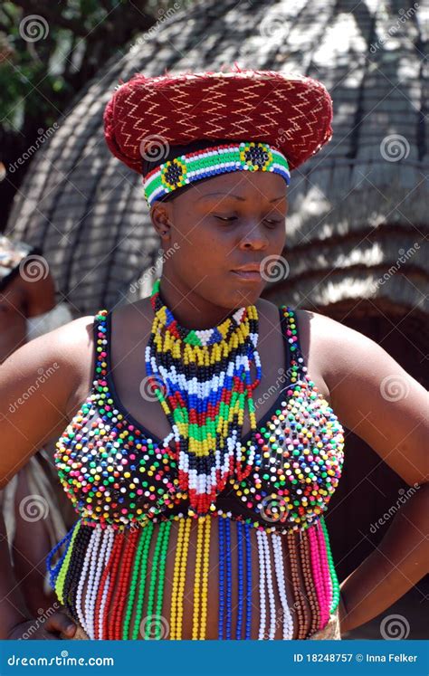 African Zulu Woman In Traditional Accessories Editorial Photography Image Of Human Head 18248757