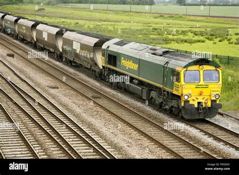 Freightliner Class 66 Diesel Locomotive 66541 With Southbound Coal Train At Colton Junction