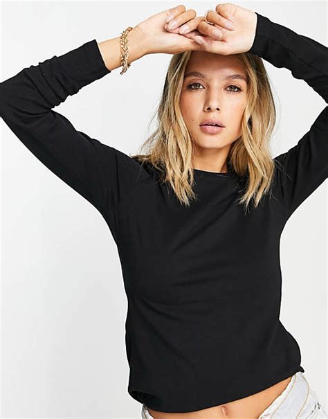 Asos Design Ultimate Slim Fit T Shirt With Long Sleeves In Cotton In