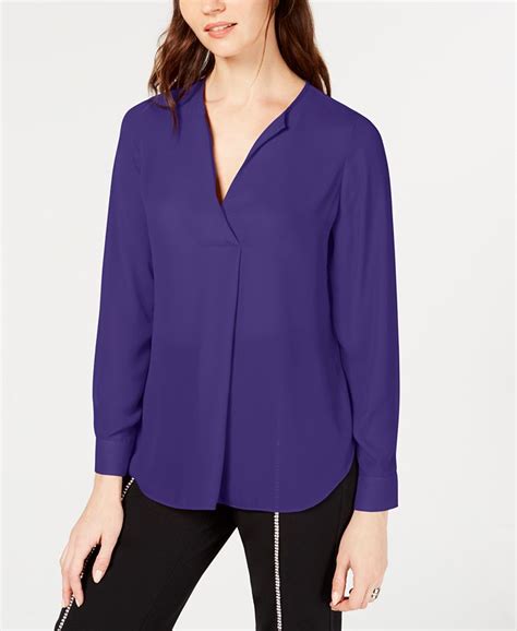 Inc International Concepts Inc Pleated V Neck Top Created For Macys Macys