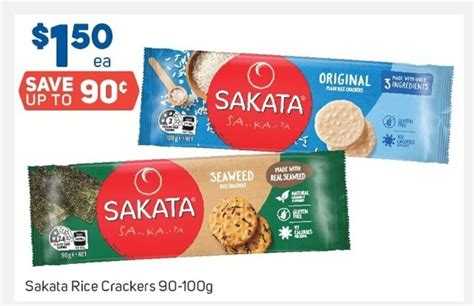 Sakata Rice Crackers 90 100g Offer At Foodland