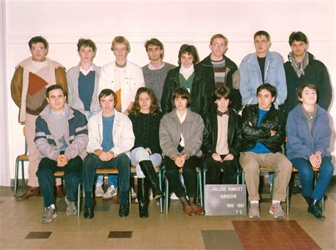 Photo de classe Terminale C de 1987 Lycée Eugéne Jamot Copains d avant