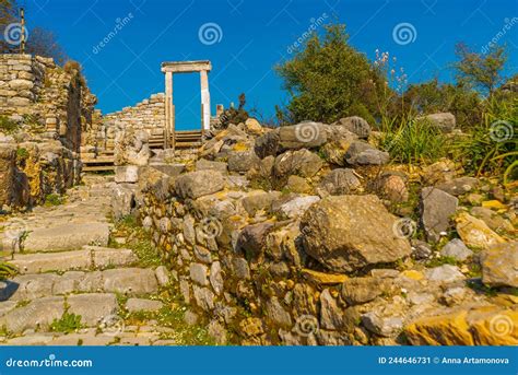 Kaunos Dalyan Mugla Turkey Ruins Of The Ancient City Of Kaunos Near