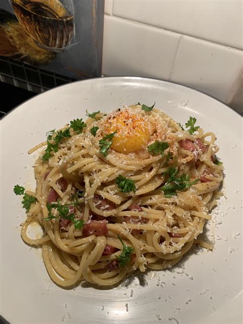 [homemade] Spaghetti Carbonara R Food