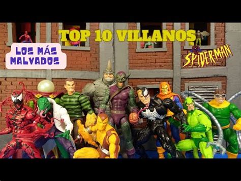 Top 10 Villanos De Spiderman Marvel Marvel Legends Unboxing YouTube