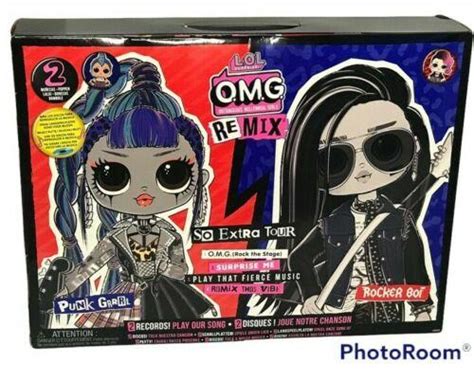 Lol Surprise Omg Remix Pack Rocker Boi Punk Grrrl Fashion Dolls