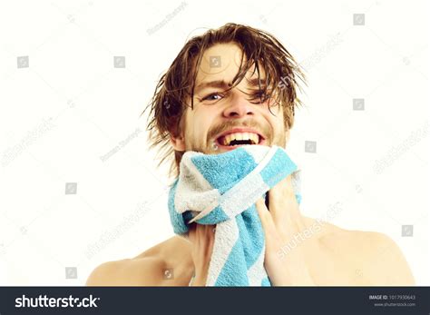 Man Naked Torso Happy Face Wet Stock Photo 1017930643 Shutterstock