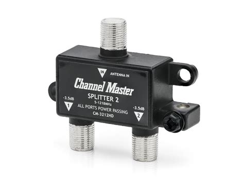 Splitter 2 for TV Antennas (2-Way) | Channel Master (CM-3212HD)