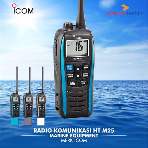 Jual Radio HT Merk Icom Type M25 VHF Marine Transceiver Alat Komunikasi