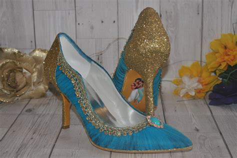 Disney Jasmine Shoes Luxury Princess Inspired Collection Etsy