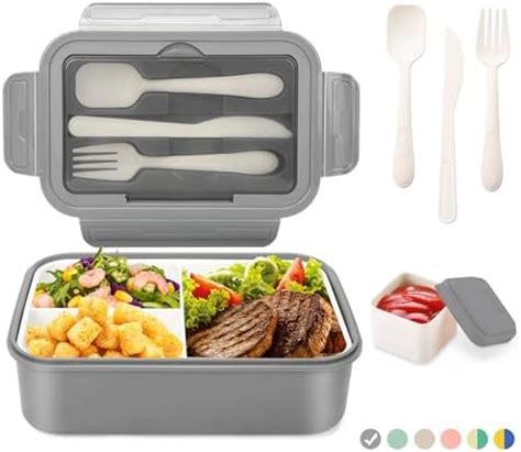 LUZOON Lunch Box Bento Box Boîte à Déjeuner en Plastique pour Enfant