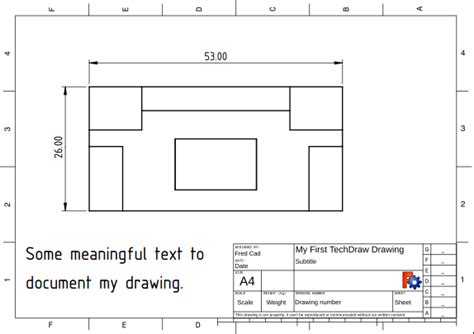 Basic Techdraw Tutorial Freecad Documentation