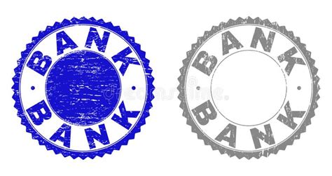 Grunge BANK SCAM Textured Round Stamps Stock Vector Illustration Of