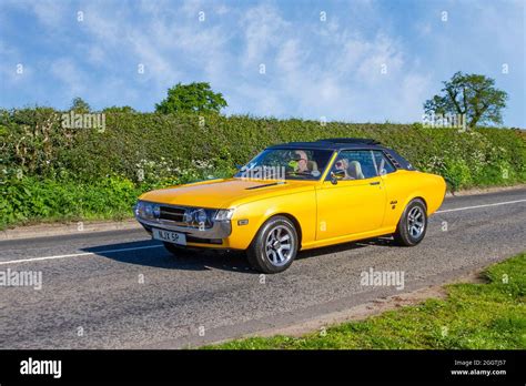 1975 70s Seventies Yellow Toyota Celica Pillarless Coupe 1588cc Petrol