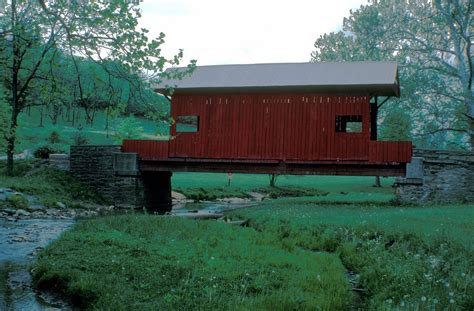 Ebenezer Covered Bridge In Washington County Pennsylvania Covered