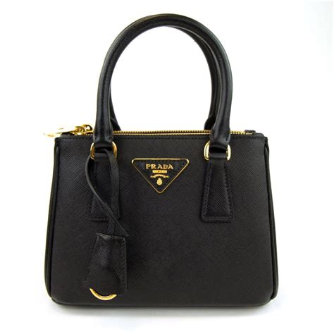 Prada Mini Saffiano Tote Bag Nero Onu