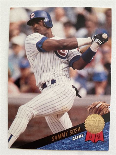 SAMMY SOSA Chicago Cubs 1993 Leaf Baseball Card 70 EBay In 2023