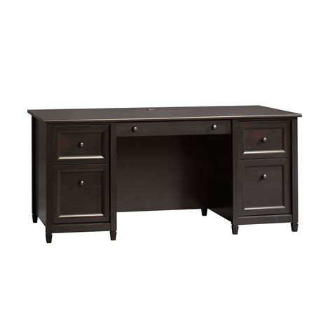 Sauder Edge Water Executive Desk, Estate Black Finish - Walmart.com