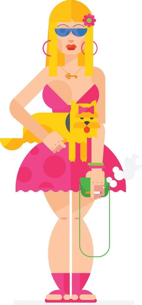 Beautiful Blonde Vector Illustration In A Flat Style Vector Art At Vecteezy