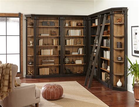 Tall Bookcases With Ladder At Jim Connors Blog