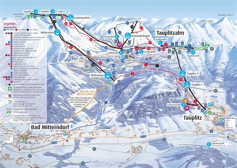 BERGFEX Pistenplan Tauplitz Bad Mitterndorf Schneebären