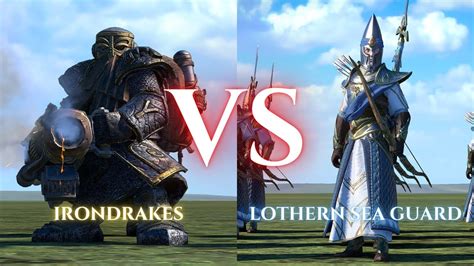 WARHAMMER III Total War Irondrakes VS Lothern Sea Guard YouTube