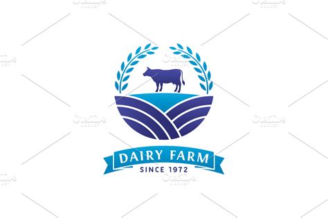 Dairy Farm Logo Logo Templates Creative Market