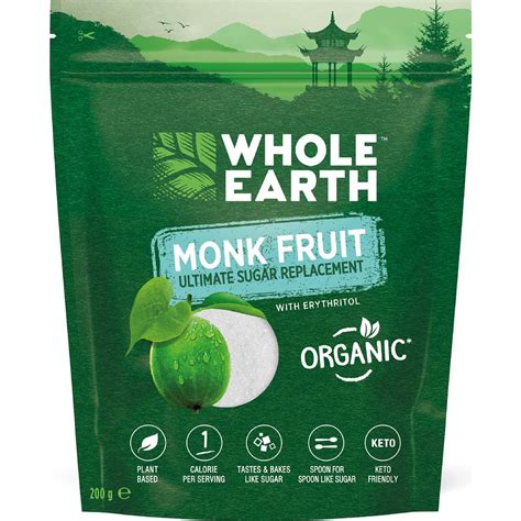 Whole Earth Monk Fruit Sweetener Granules 200g Woolworths