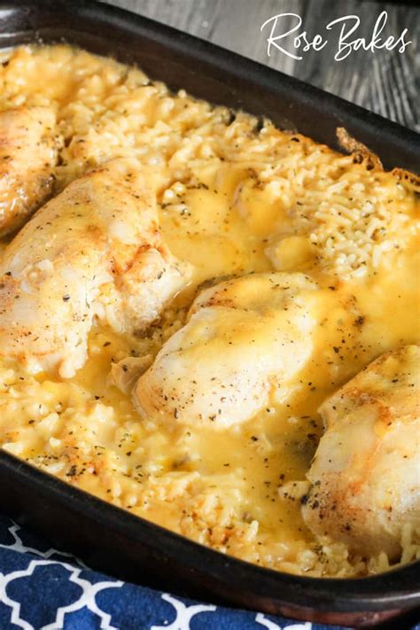 The Best Cheesy Chicken & Rice Casserole