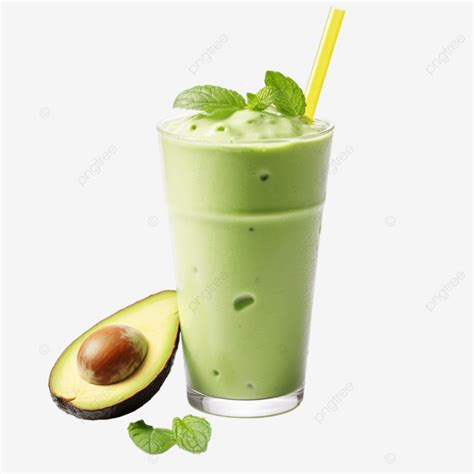 Tasty Avocado Smoothie In Glass File Png Smoothie Avocado Isolated