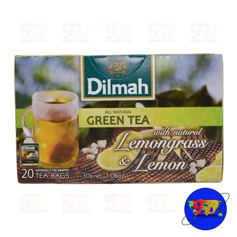 Dilmah Green Tea With Natural Lemongrass Lemon G Shopee Philippines