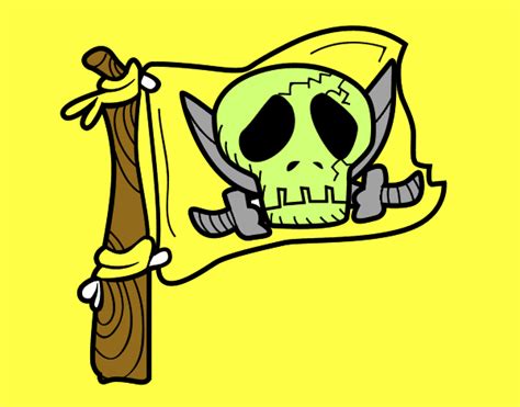 Dibujo De Jolly Roger Pintado Por En Dibujos Net El D A A Las