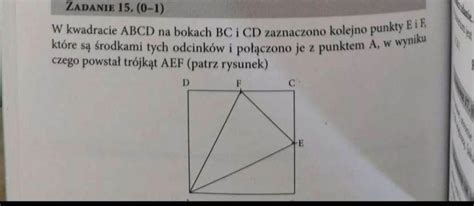 Potrzebuje Na Daje Najj Zadanie W Kwadracie Abcd Na