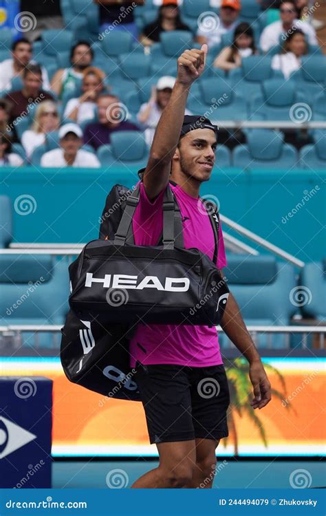 Tennis Player Francisco Cerundolo of Argentina Celebrates Victory after ...