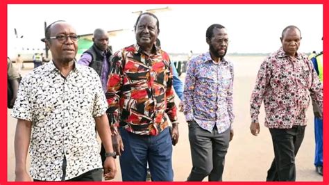 RAILA ODINGA Awasili KISUMU Kwa Shughuli Ya MUSIC FESTIVAL Inayoendelea